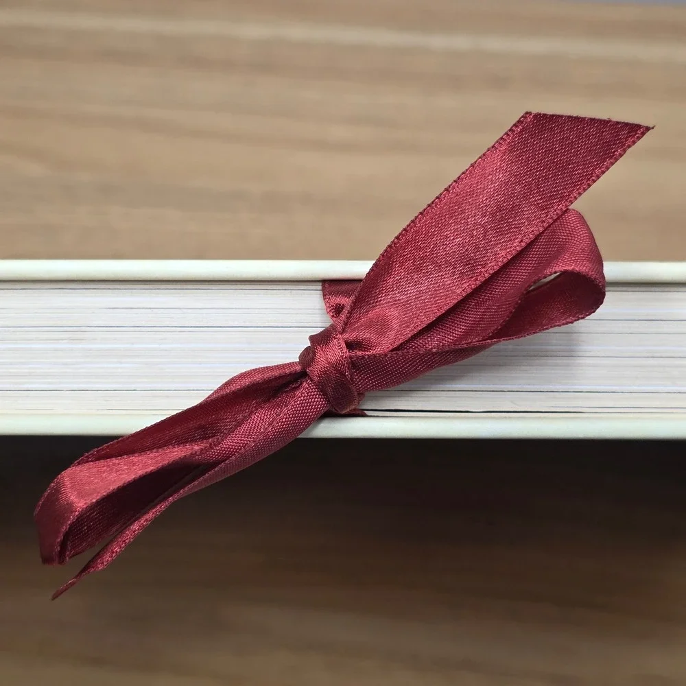 The Victorian Photograph Album Burgundy Ribbon Tie Wedding Anniversary Gift